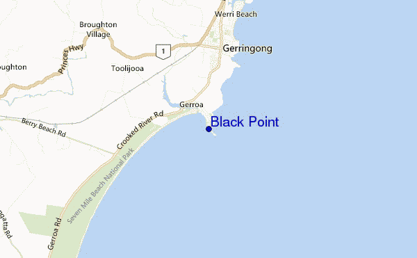 carte de localisation de Black Point