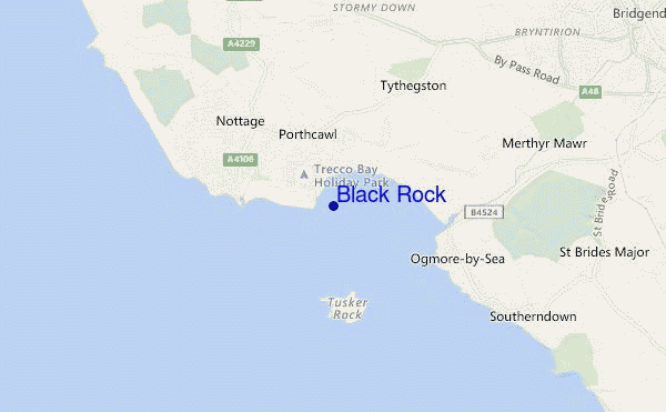 carte de localisation de Black Rock