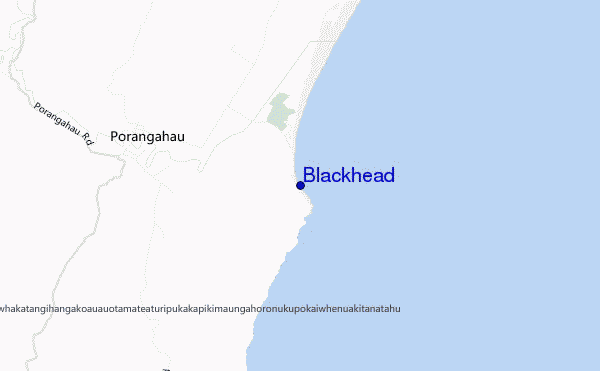 carte de localisation de Blackhead