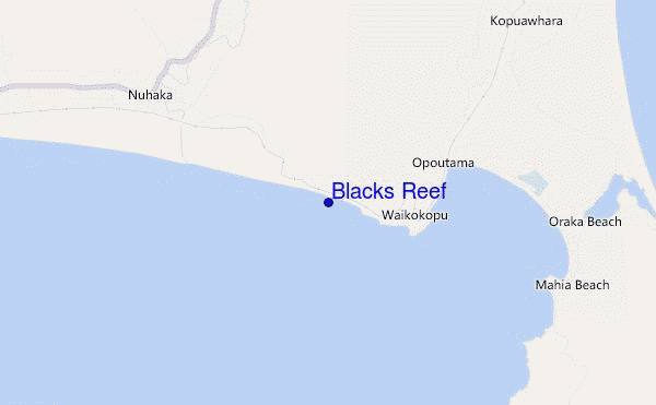 carte de localisation de Blacks Reef
