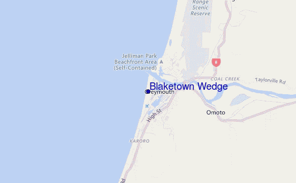 carte de localisation de Blaketown Wedge