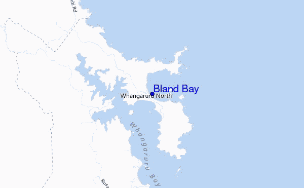 carte de localisation de Bland Bay