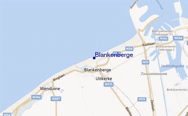 carte de localisation de Blankenberge