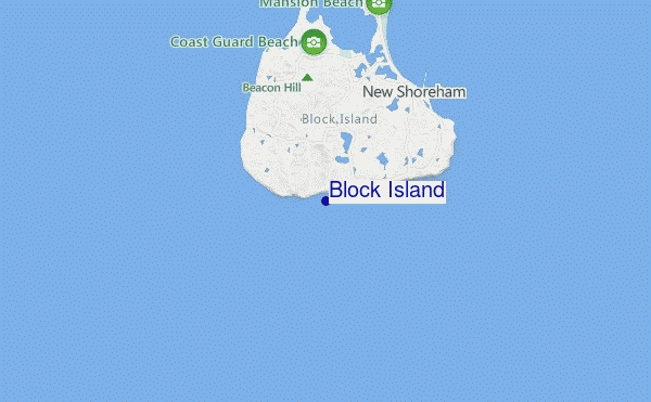 carte de localisation de Block Island