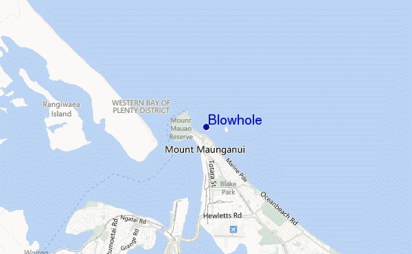 carte de localisation de Blowhole
