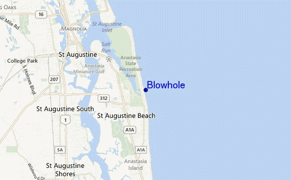 carte de localisation de Blowhole
