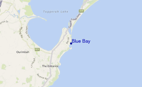 carte de localisation de Blue Bay