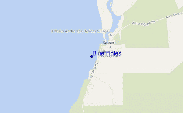 carte de localisation de Blue Holes
