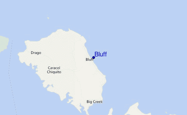 carte de localisation de Bluff