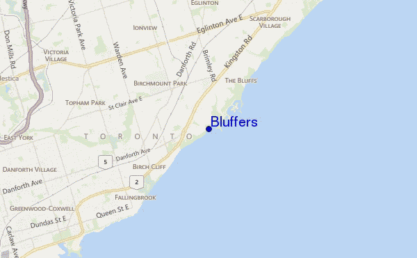 carte de localisation de Bluffers