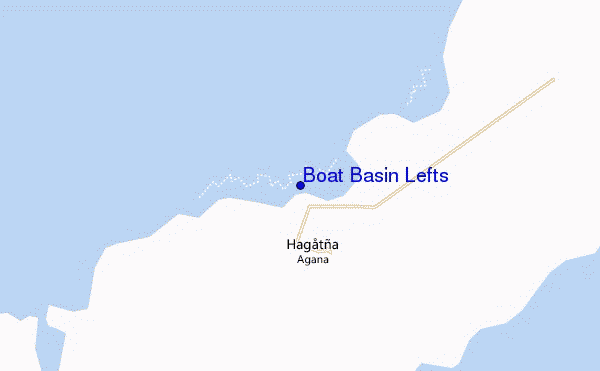 carte de localisation de Boat Basin Lefts
