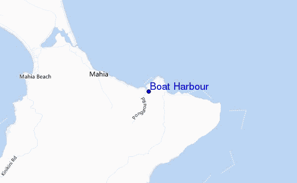 carte de localisation de Boat Harbour