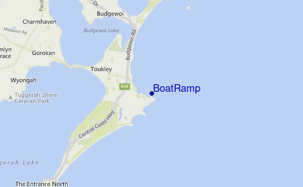 carte de localisation de Boat Ramp