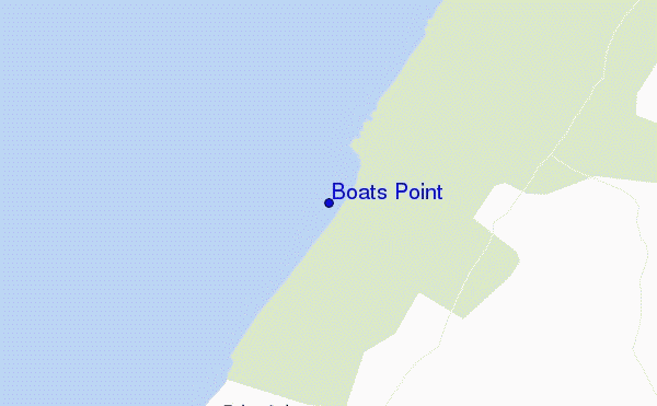 carte de localisation de Boats Point