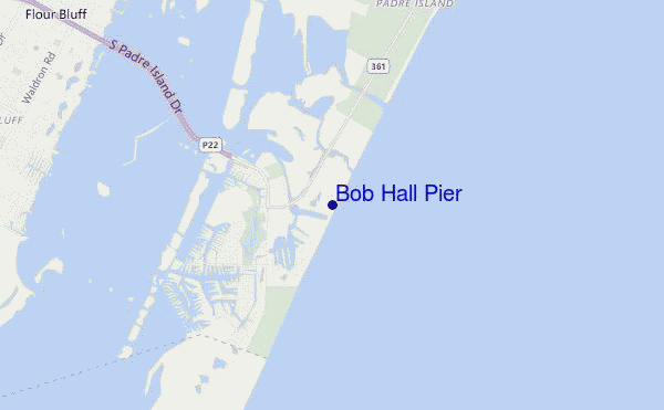 carte de localisation de Bob Hall Pier