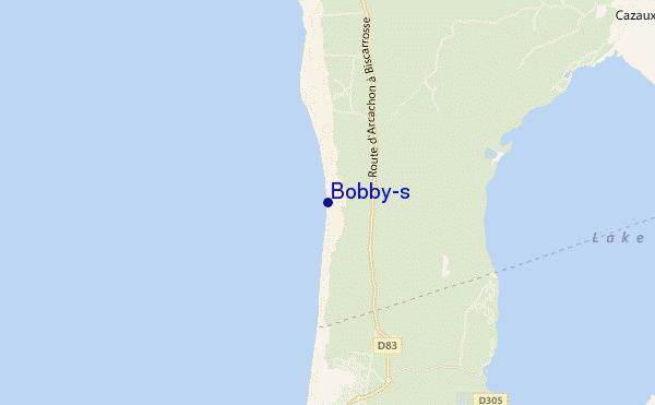 carte de localisation de Bobby's