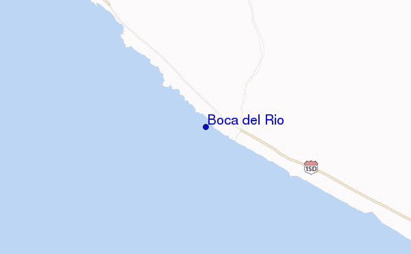 carte de localisation de Boca del Rio