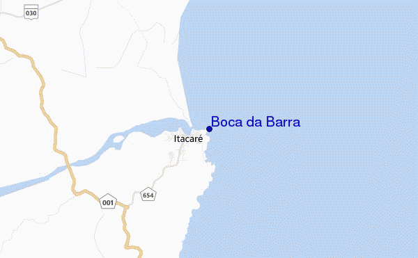 carte de localisation de Boca da Barra