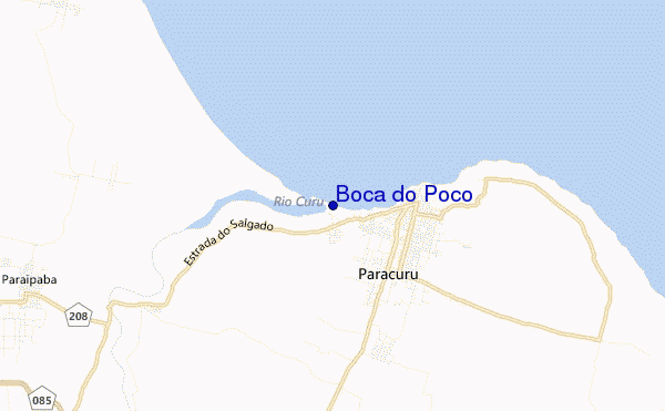 carte de localisation de Boca do Poco