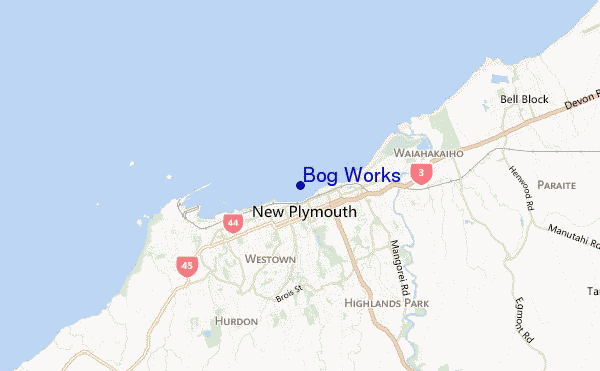 carte de localisation de Bog Works