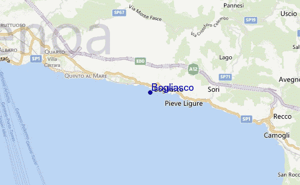 carte de localisation de Bogliasco