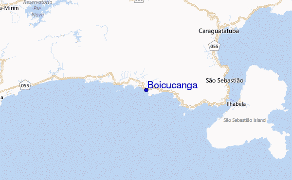 Boicucanga Location Map