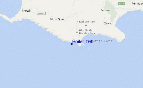 carte de localisation de Boiler Left