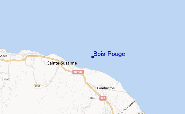 carte de localisation de Bois-Rouge