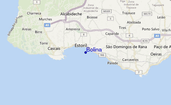carte de localisation de Bolina