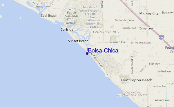 carte de localisation de Bolsa Chica