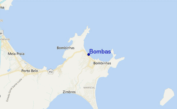 carte de localisation de Bombas