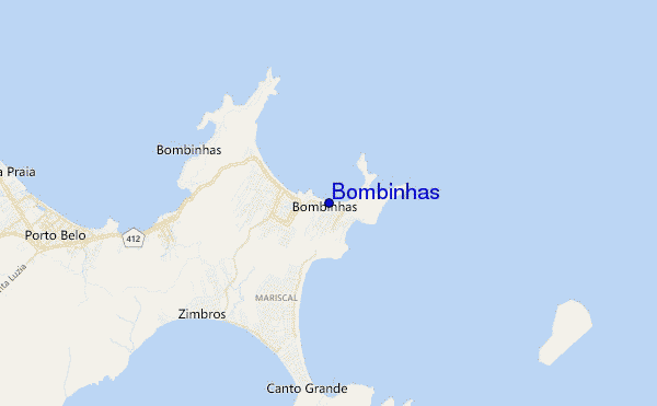 carte de localisation de Bombinhas