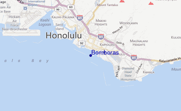 carte de localisation de Bomboras