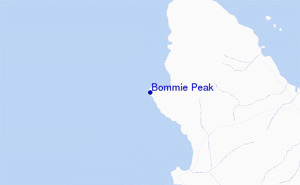 carte de localisation de Bommie Peak