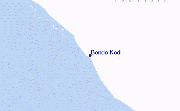 carte de localisation de Bondo Kodi
