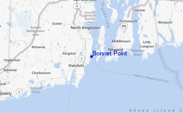Bonnet Point Location Map