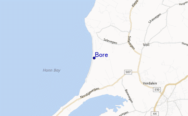 carte de localisation de Bore