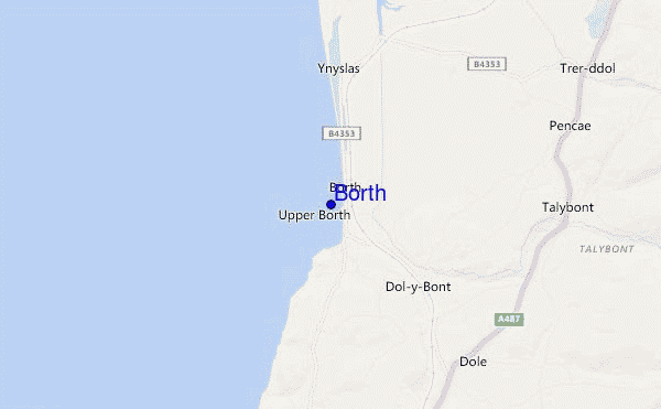 carte de localisation de Borth