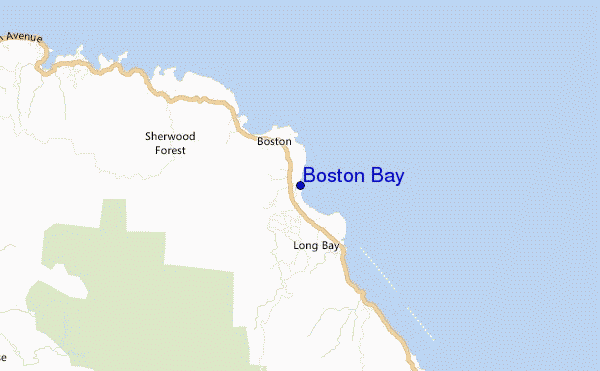 carte de localisation de Boston Bay