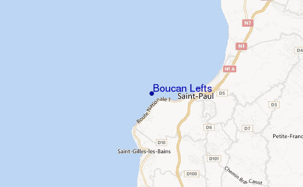 carte de localisation de Boucan Lefts