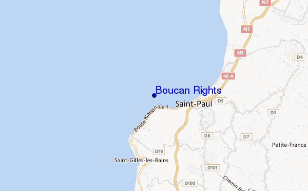 carte de localisation de Boucan Rights