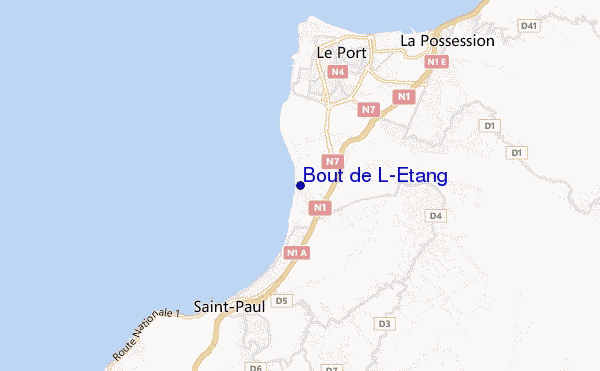 carte de localisation de Bout de L'Etang