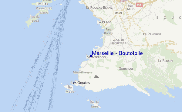 carte de localisation de Marseille - Boutofolle