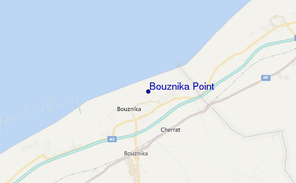 carte de localisation de Bouznika Point