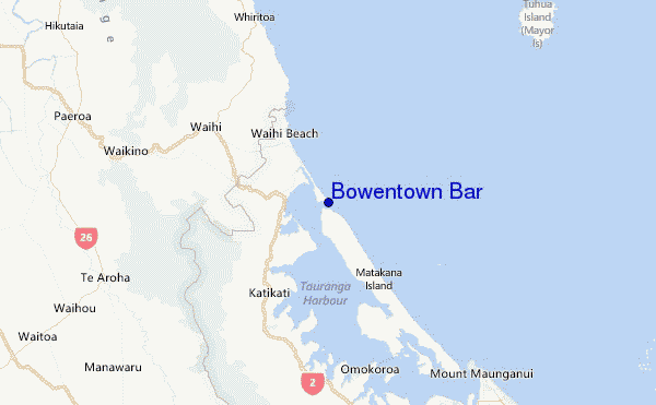 Bowentown Bar Location Map
