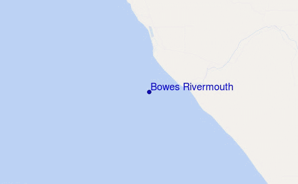 carte de localisation de Bowes Rivermouth