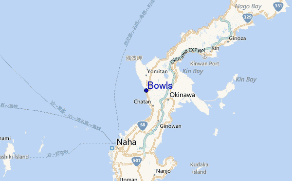 Bowls Location Map