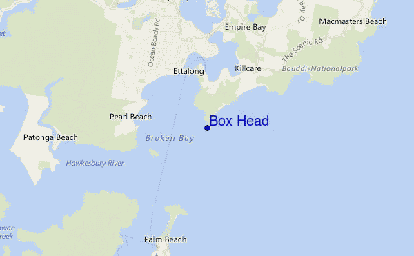 carte de localisation de Box Head