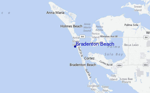 carte de localisation de Bradenton Beach