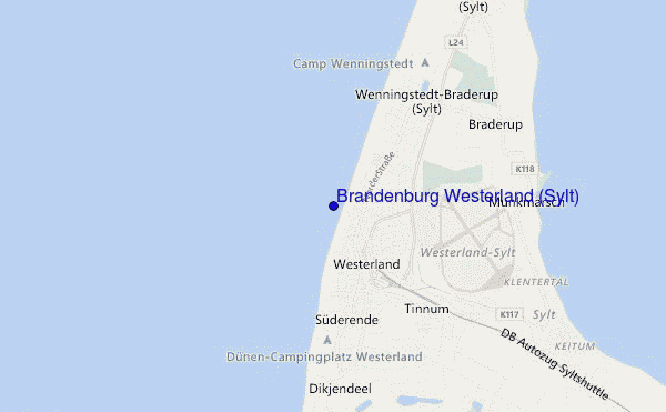 carte de localisation de Brandenburg Westerland (Sylt)